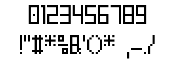 SchoonSquare Font OTHER CHARS