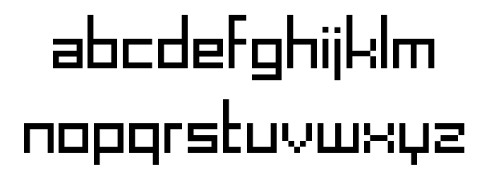 SchoonSquare Font LOWERCASE