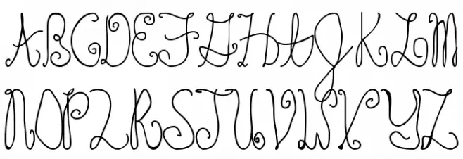 Schosszeit1 フォント 大文字