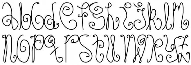 Schosszeit1 خط أحرف صغيرة