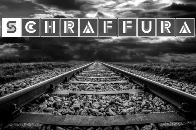 Schraffura Font examples