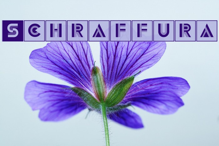 Schraffura Font examples