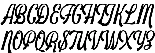 Schramberg Schriftart Groß