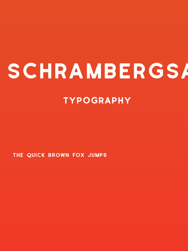SchrambergSans Poster