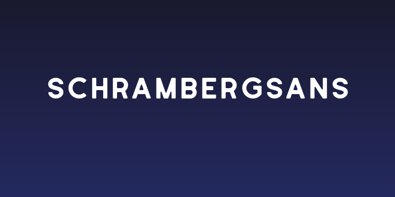 SchrambergSans Social Header
