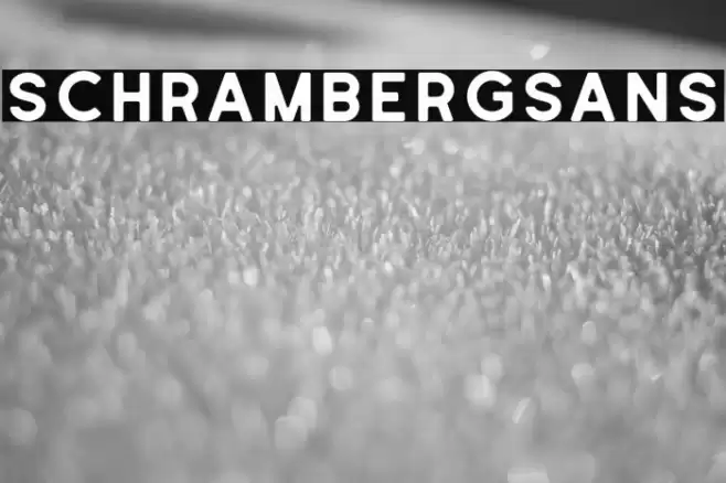 SchrambergSans Font examples