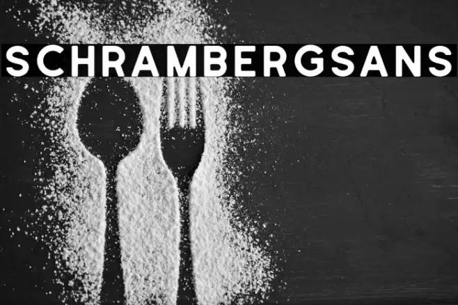 SchrambergSans Font examples