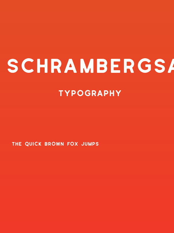 SchrambergSans Poster