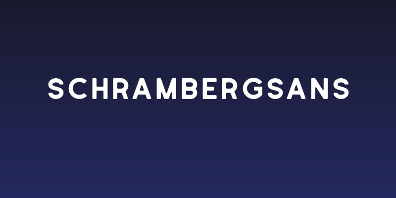 SchrambergSans Social Header