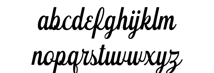 Schramberg Font LOWERCASE