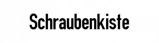 Schraubenkiste  フリーフォントのダウンロード