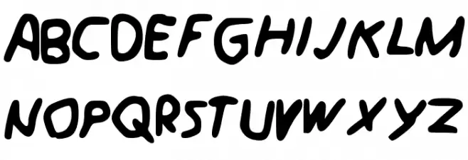 Schreibii フォント 大文字