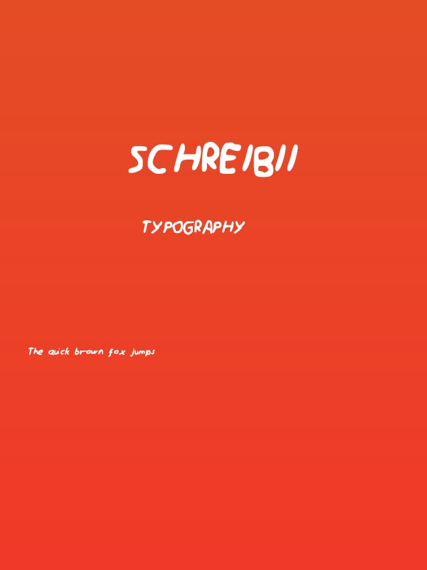 Schreibii Poster