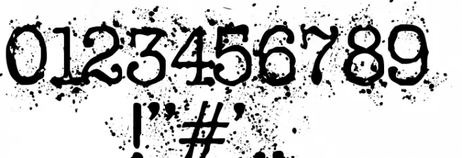 Schreibmaschine Font OTHER CHARS