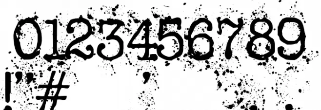 Schreibmaschine Font OTHER CHARS