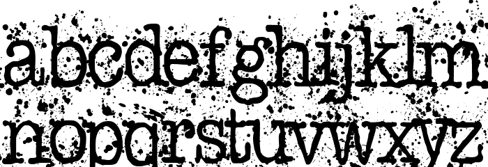 Schreibmaschine Font LOWERCASE