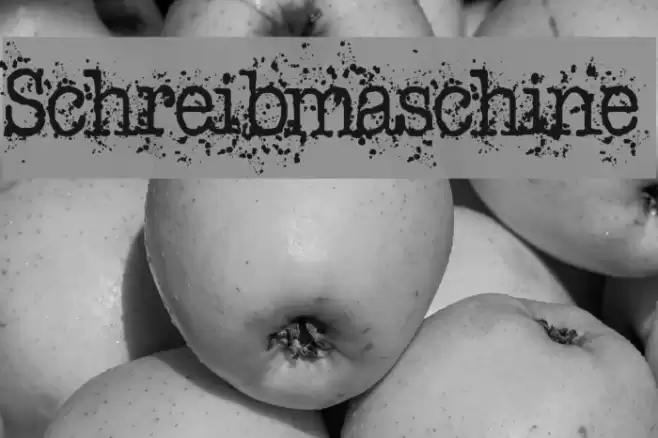 Schreibmaschine Font examples