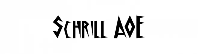 Schrill AOE  تنزيل الخطوط
