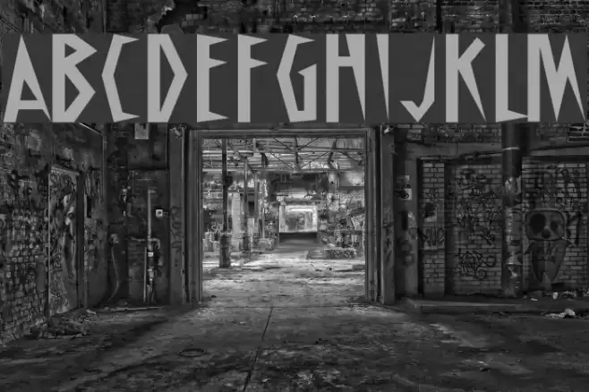 Schrill Font examples