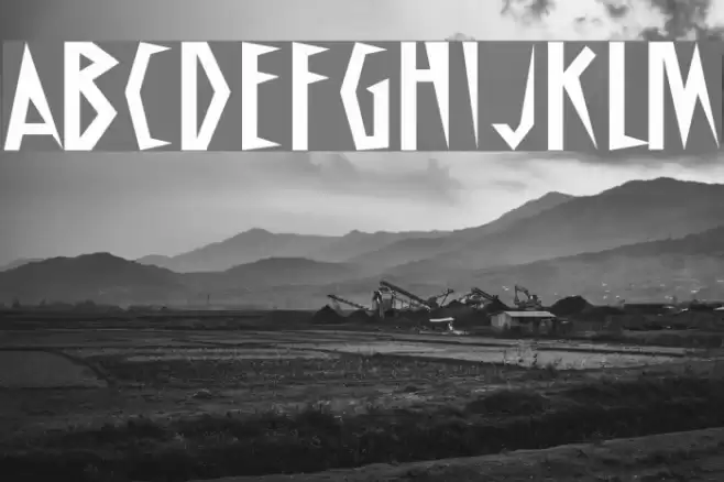 Schrill Font examples