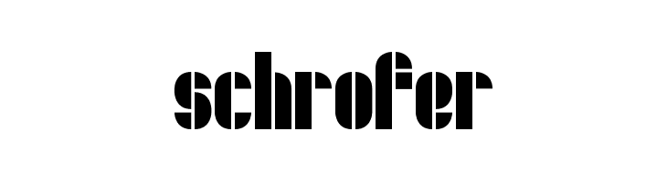 Schrofer  baixar fontes gratis