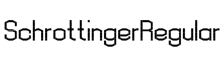 Schrottinger Regular  नि: शुल्क फ़ॉन्ट्स डाउनलोड