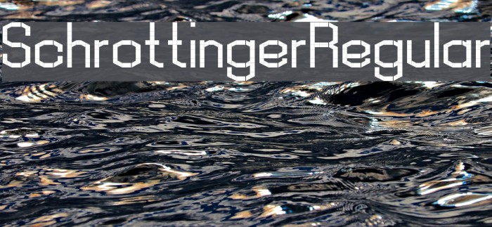 Schrottinger Regular Font examples
