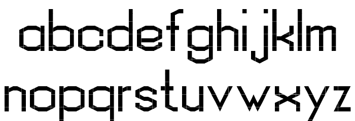 Schrottinger Regular Font LOWERCASE