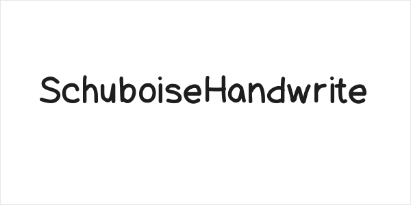 SchuboiseHandwrite Logo