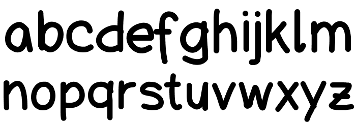SchuboiseHandwrite Font LOWERCASE