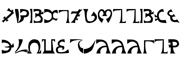 Schuelers-Enochian Font LOWERCASE