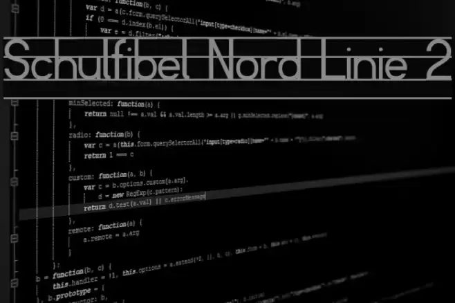 Schulfibel Nord Linie 2 Font examples