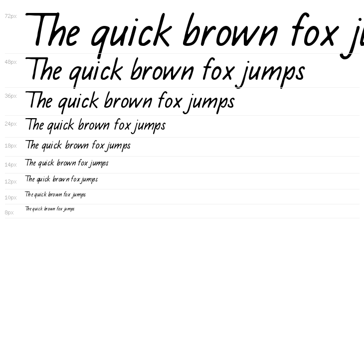 Schulkursiv Waterfall