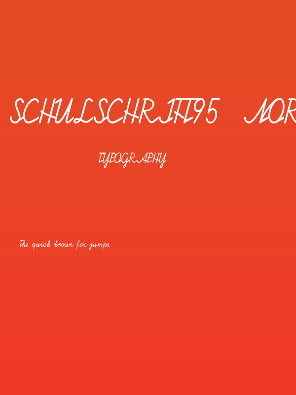 Schulschrift95  Normal Poster