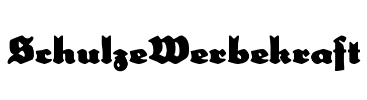 SchulzeWerbekraft  Descarca Fonturi Gratis