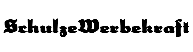 SchulzeWerbekraft  フリーフォントのダウンロード