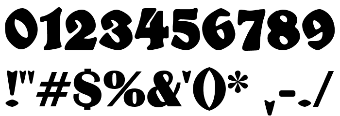 SchulzeWerbekraft Font OTHER CHARS