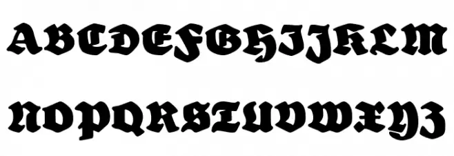 SchulzeWerbekraft Font UPPERCASE