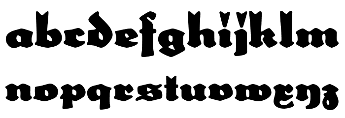SchulzeWerbekraft Font LOWERCASE
