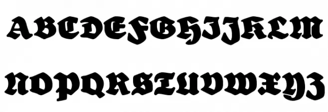 SchulzeWerbekraft Schriftart Groß