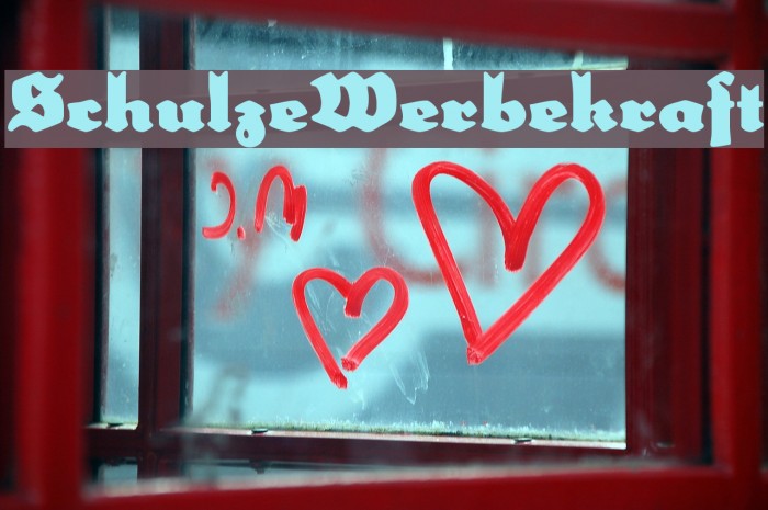 SchulzeWerbekraft Font examples