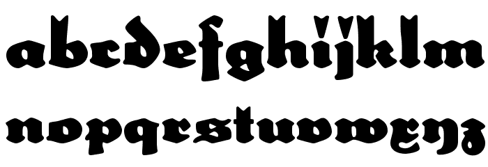 SchulzeWerbekraft Font LOWERCASE