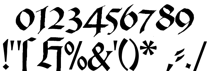 Schwabach Font OTHER CHARS