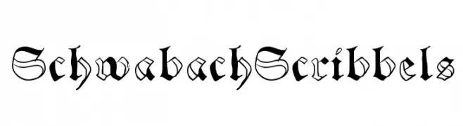 SchwabachScribbels  font caratteri gratis