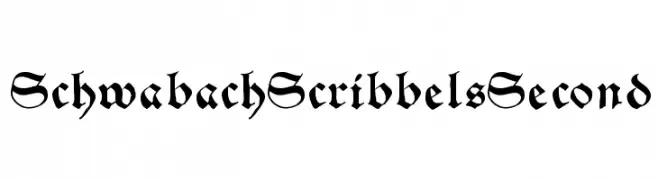SchwabachScribbelsSecond  baixar fontes gratis