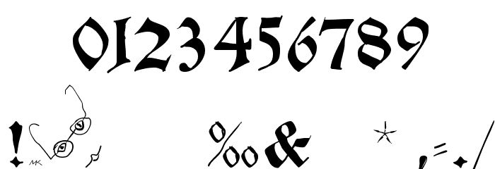 SchwabachScribbelsSecond Font OTHER CHARS