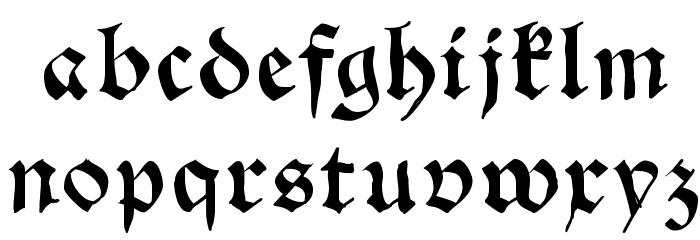 SchwabachScribbelsSecond Font LOWERCASE