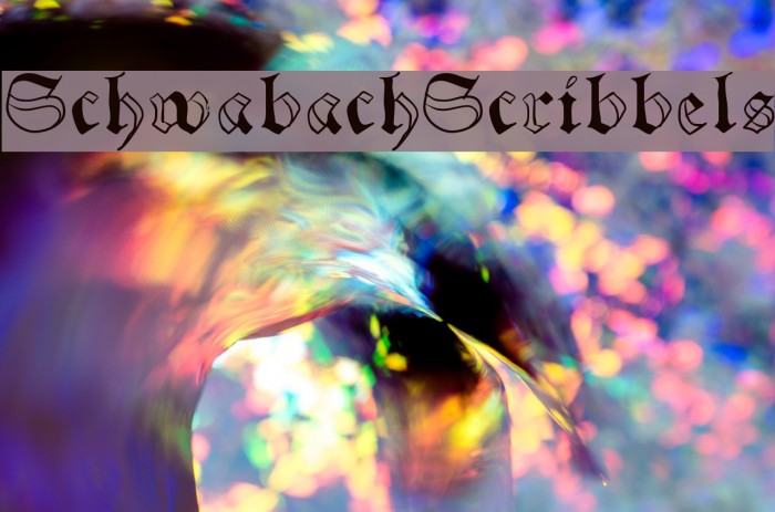 SchwabachScribbels Font examples