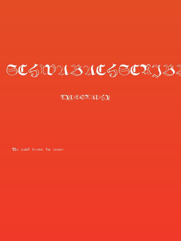 SchwabachScribbels Poster