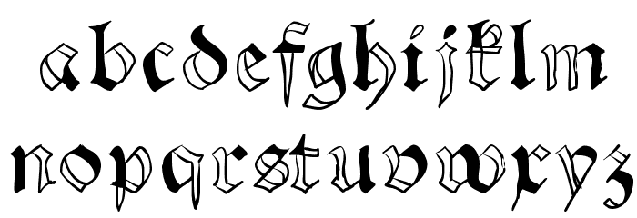 SchwabachScribbels Font LOWERCASE